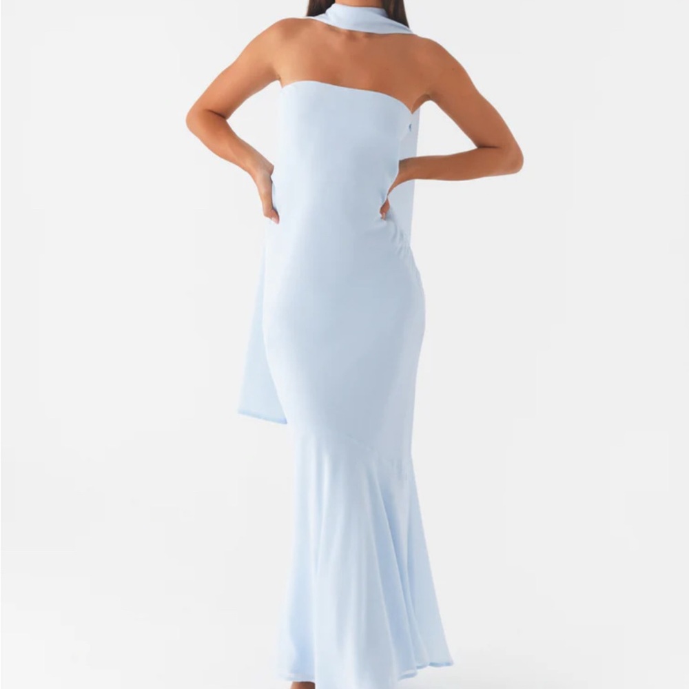 Peppermayo Exclusive - Under The Pagoda Maxi Dress - Blue